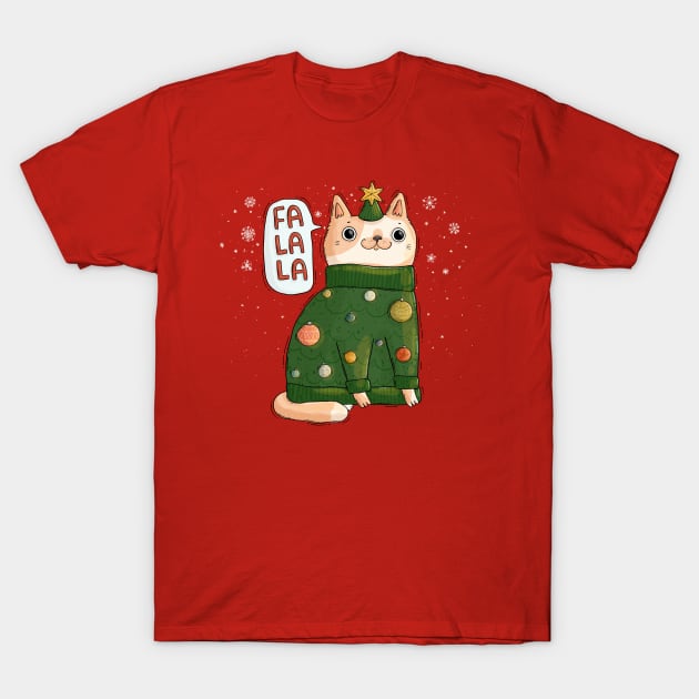 FA LA LA CAT T-Shirt by Tania Tania